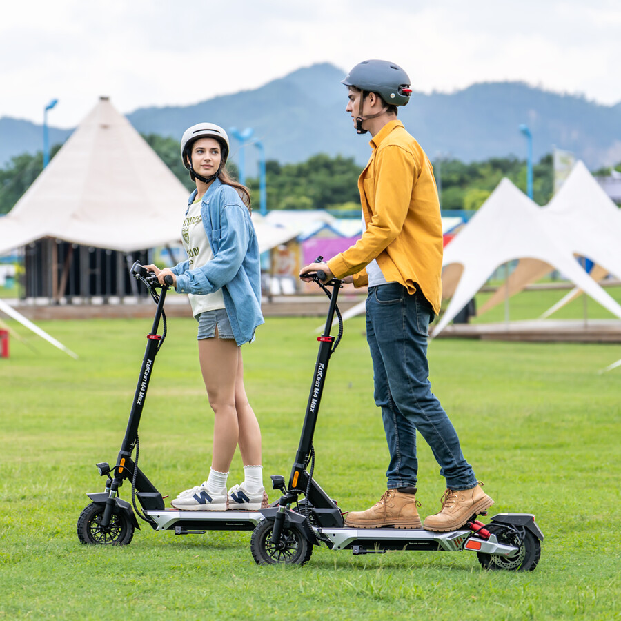 kukirin m4 max elscooter – pro-fjädring och metallfinish